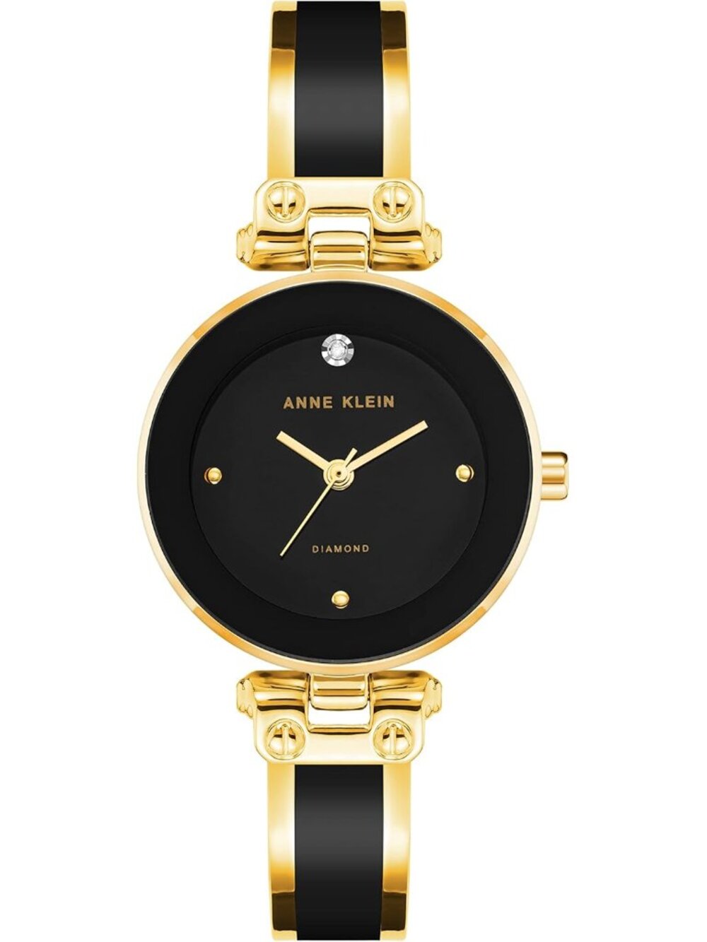 Women's Genuine Diamond Dial Bangle Watch